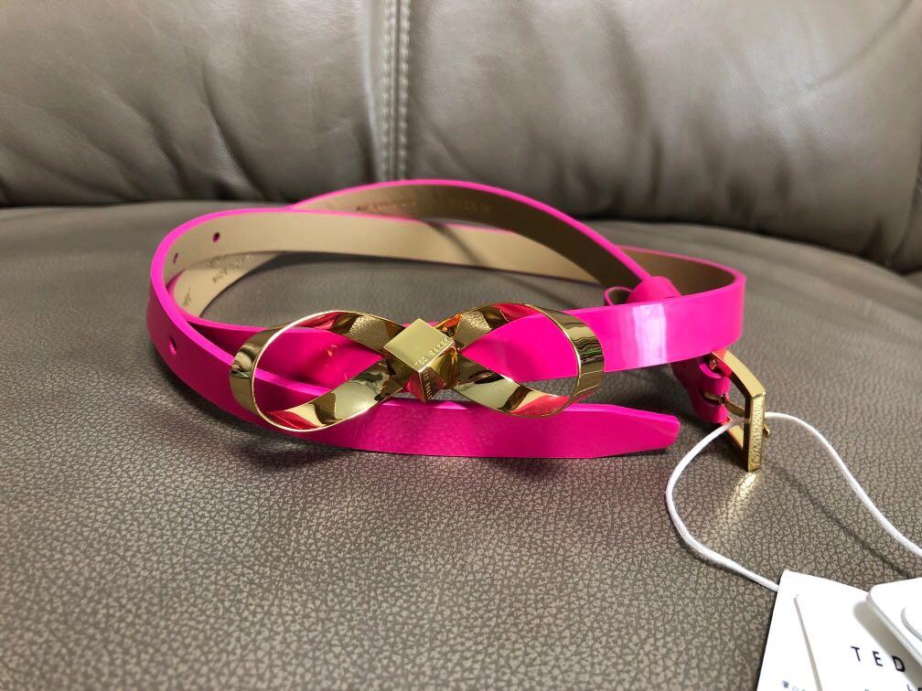 Ted Baker Genuine Leather Hot Pink belt size M Women s Fashion