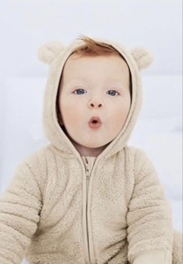 The White Company baby fleece romper for 3 6 months Babies Kids