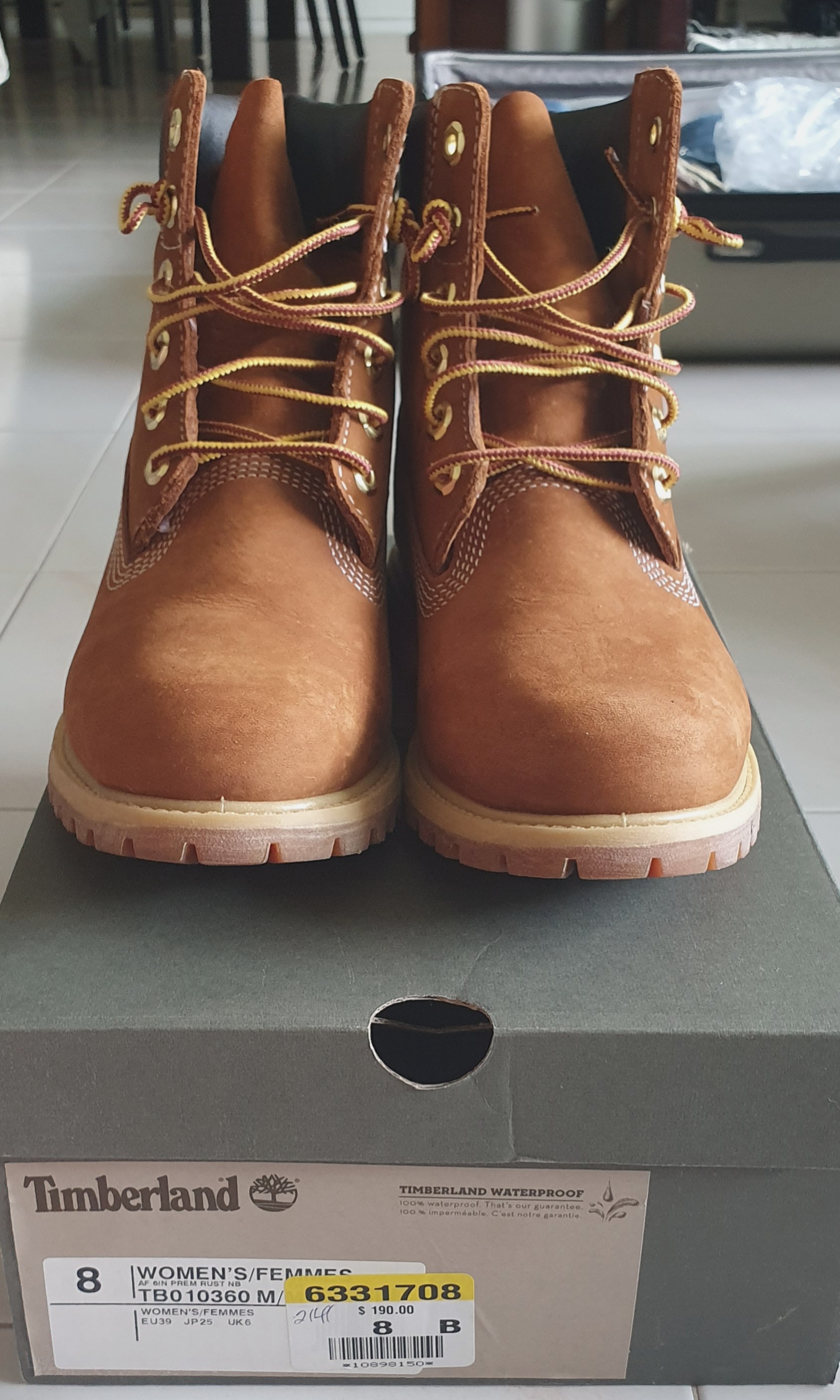 rust colour boots