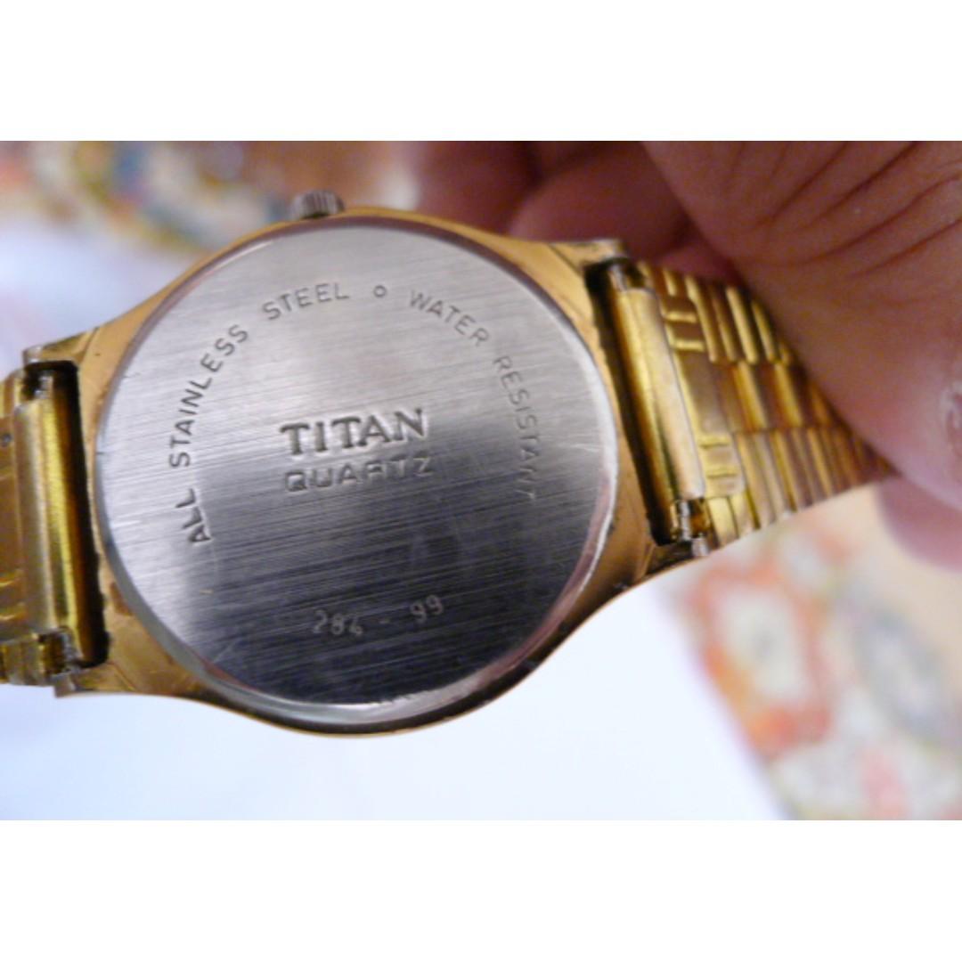 Titan Quartz Round Black Dial Watch Luxury Watches on Carousell