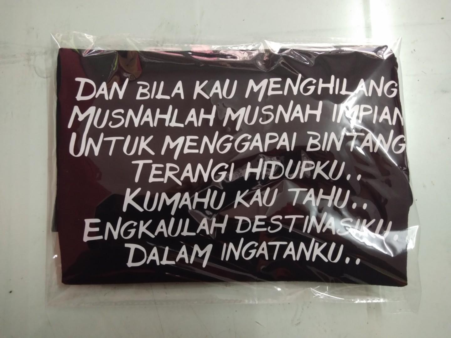 T Shirt Lirik Lagu Situasi Bunkface Men S Fashion Clothes Tops On Carousell