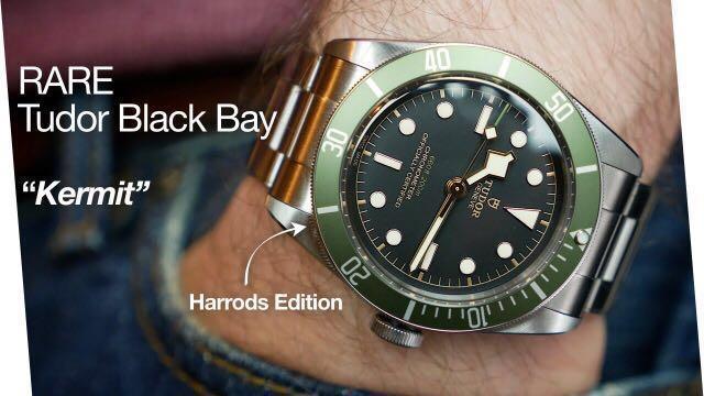 Tudor Black Bay in Green A Harrods Limited Edition One pc sold