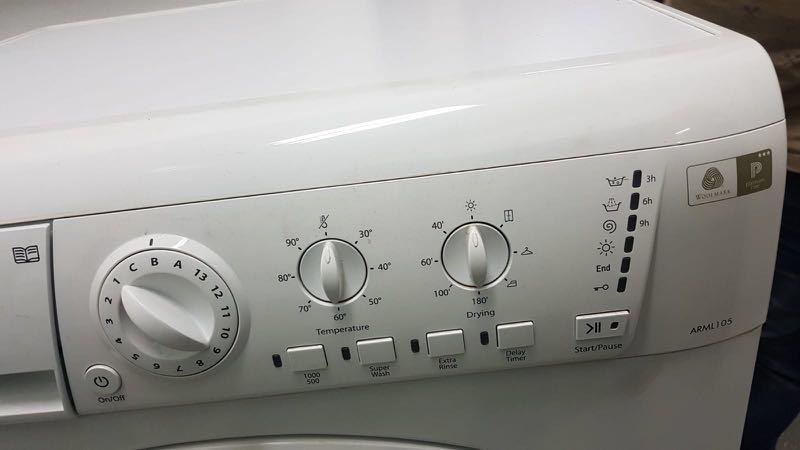 used ariston 7 5kg 4 5kg front load washer and dryer arml105 tv home appliances washing machines and dryers on carousell