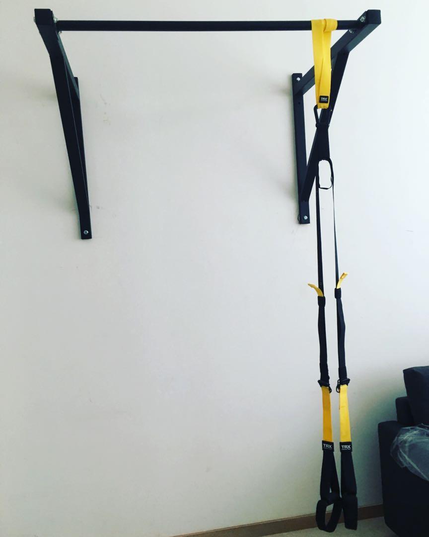 Wall Mounted Pull Up Bar Sports Sports Games Equipment On