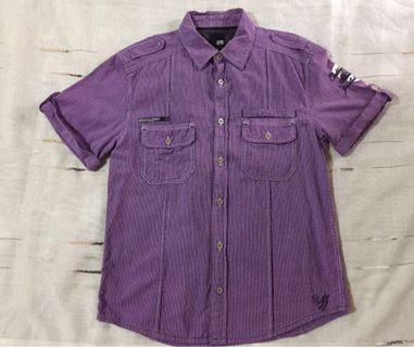 Jack & Jones ( Authentic ) Pinstriped Polo in Violet