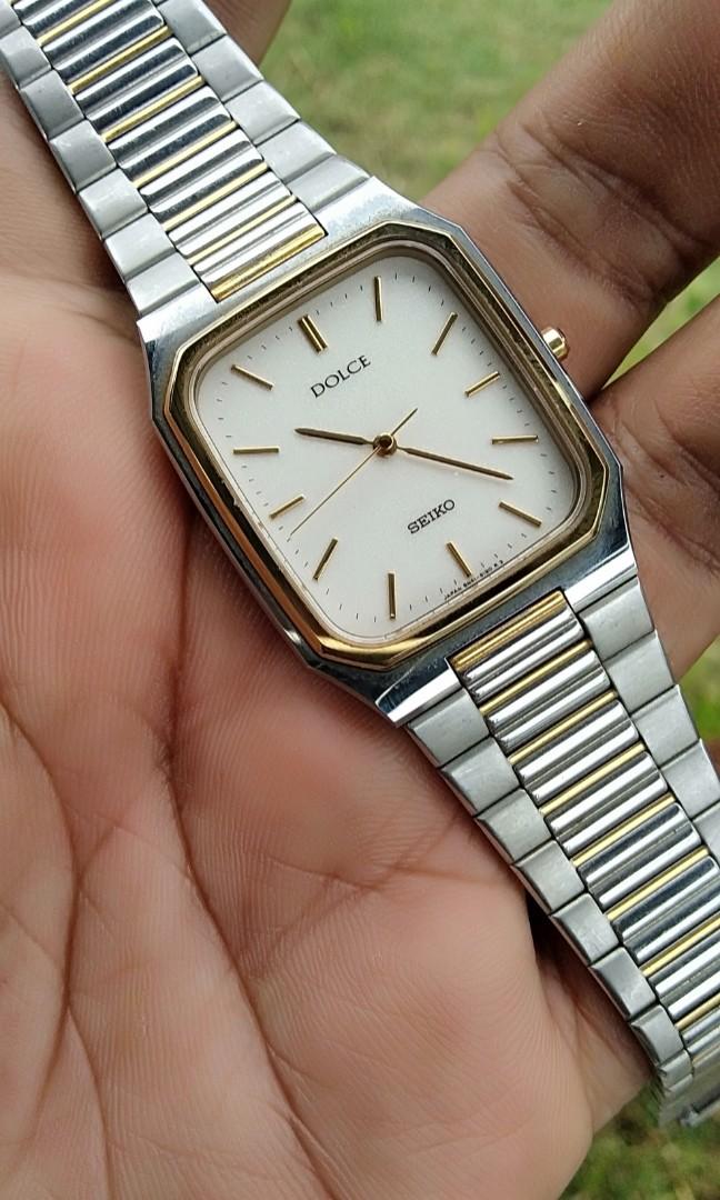 1990s Seiko Dolce Cal.8N41 Men Quartz Watch Men s Fashion