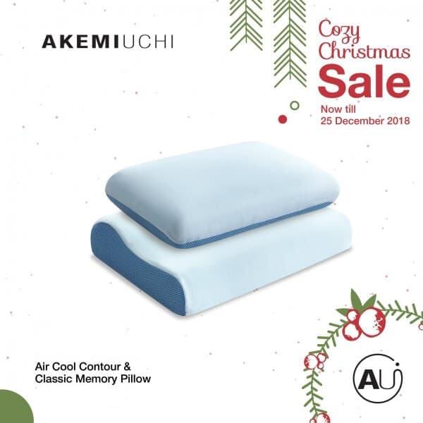 AKEMI UCHI Memory Pillow Air Cool Carbonized Contour Furniture