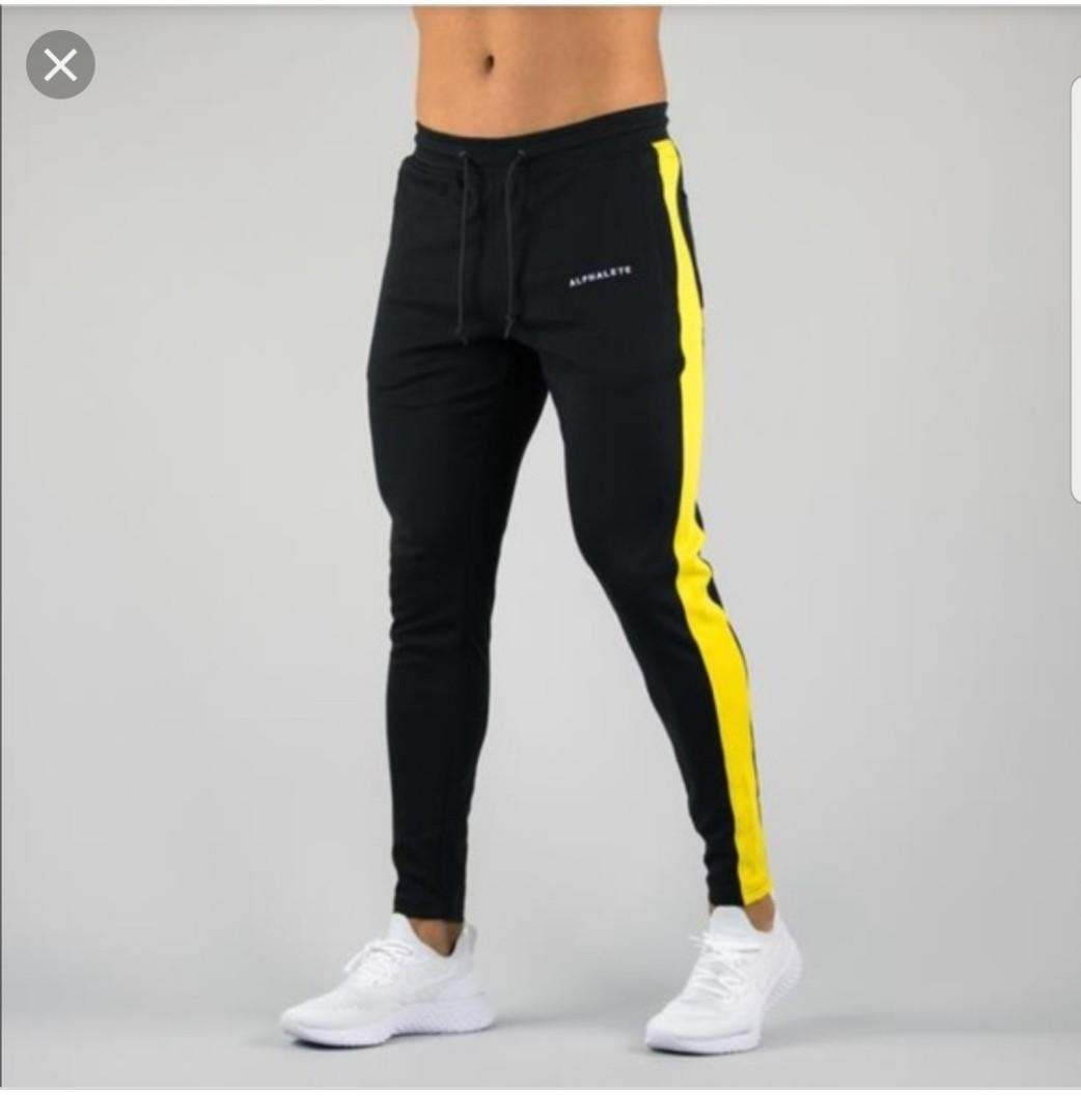 Alphalete stripe joggers sales