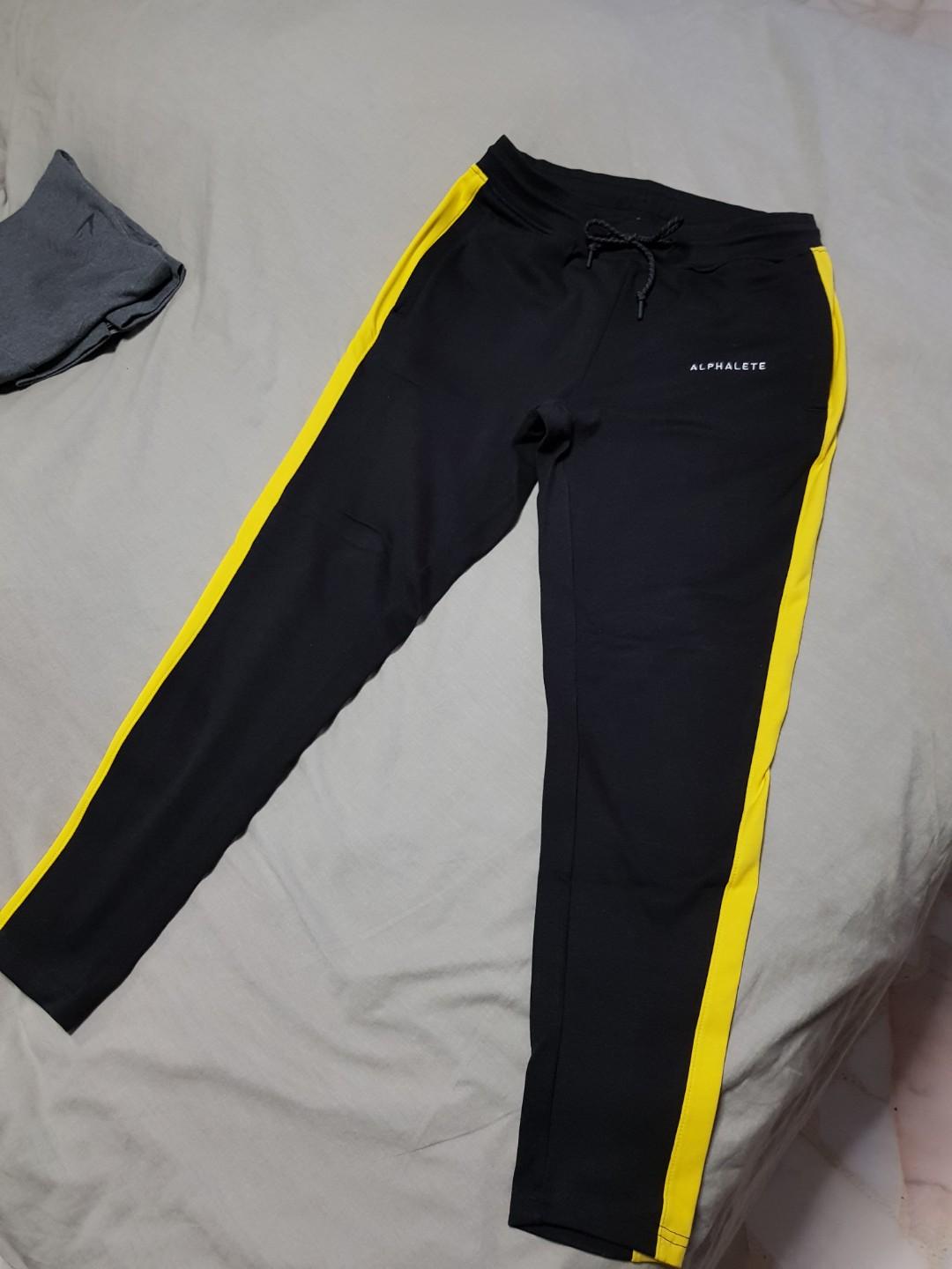 alphalete stripe joggers