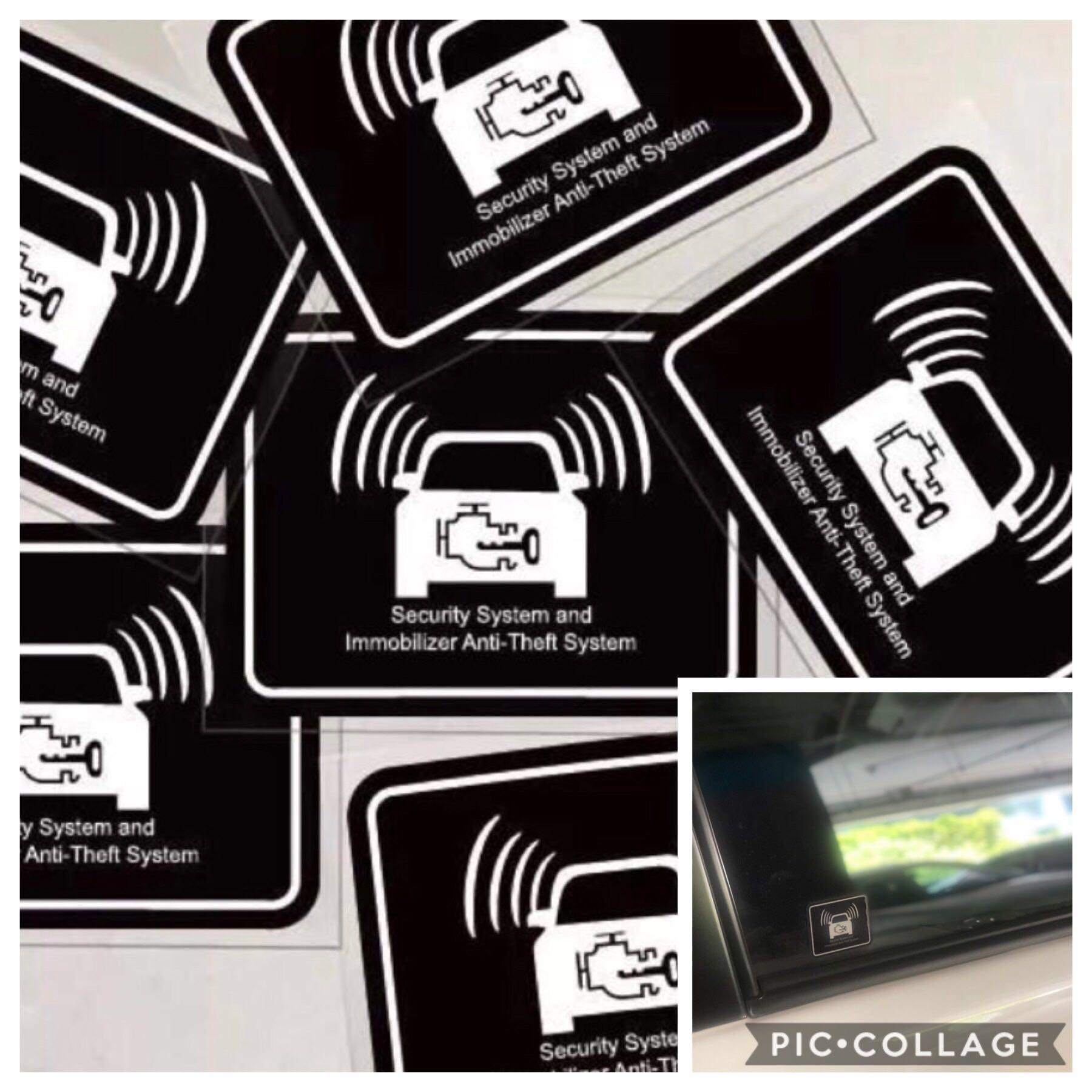 Anti Theft Security System Engine Immobilizer Sticker Everything Else On Carousell