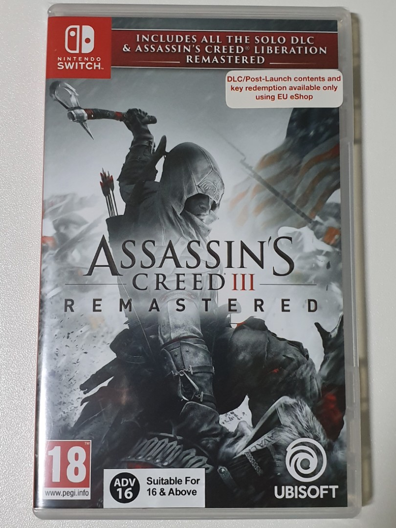 assassin's creed 3 remastered nintendo switch