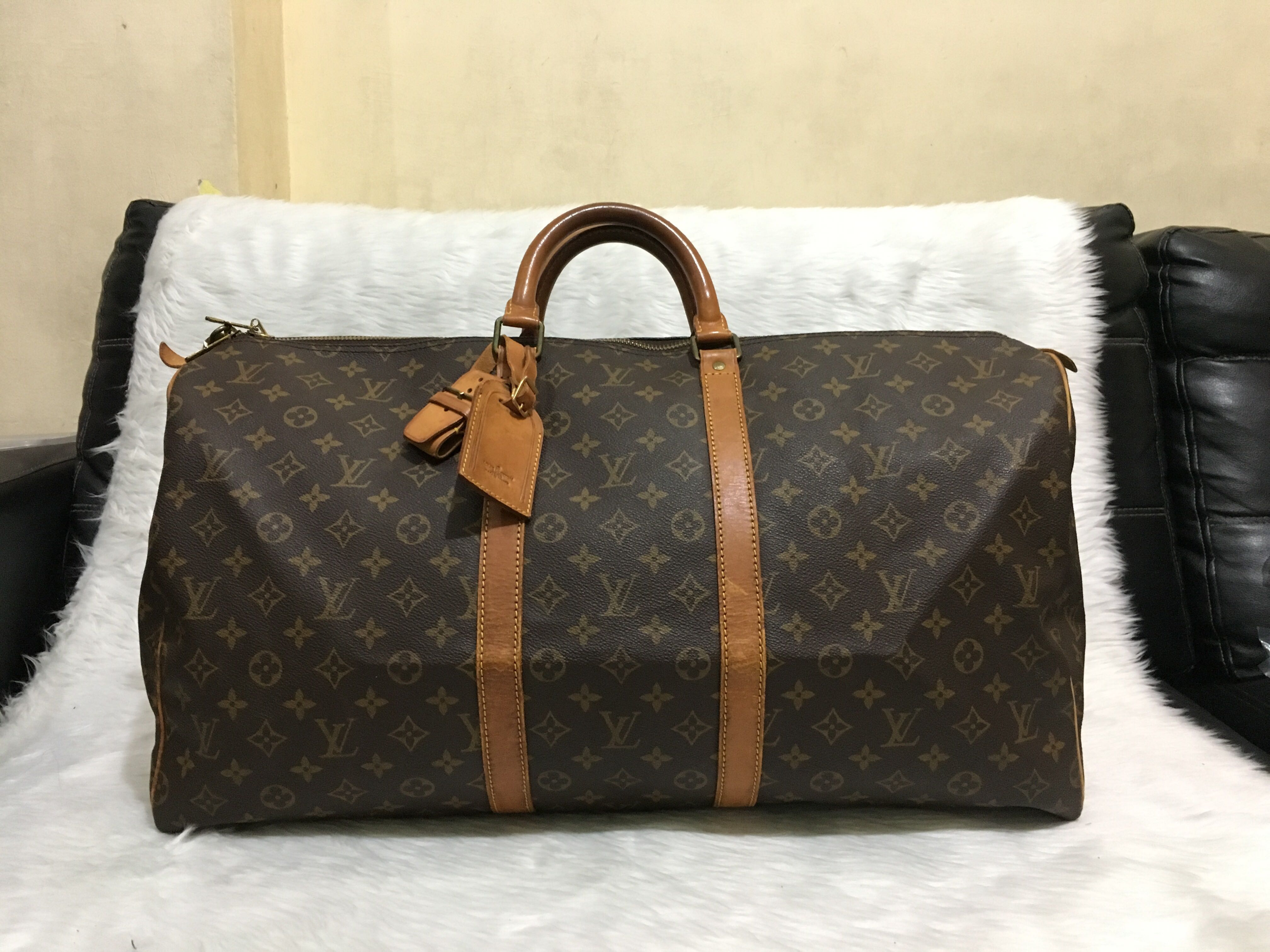 Authentic Louis Vuitton Keepall 55 Travel Bag, Luxury, Bags