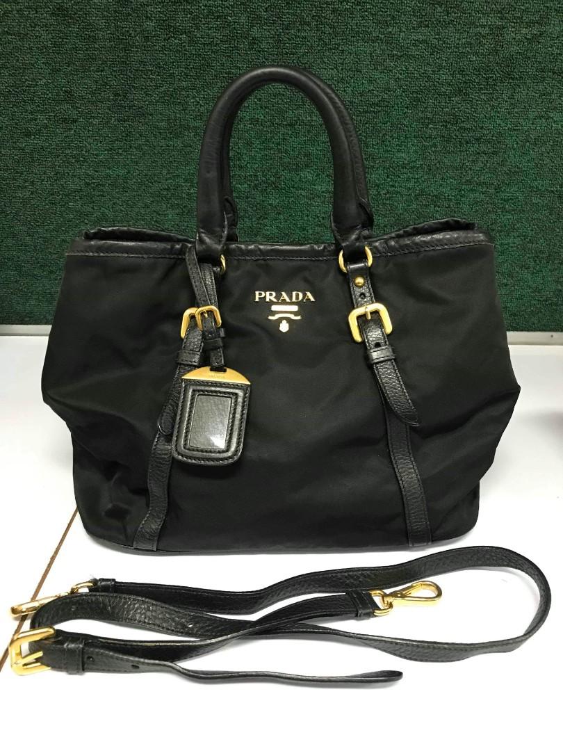 Prada tessuto soft calf nero 2025