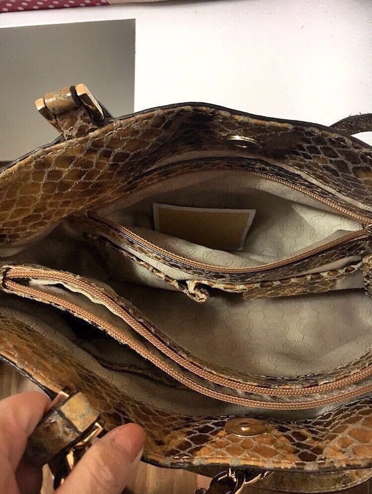 Authentic Preloved Python Print MK Bag, Luxury, Bags & Wallets on Carousell