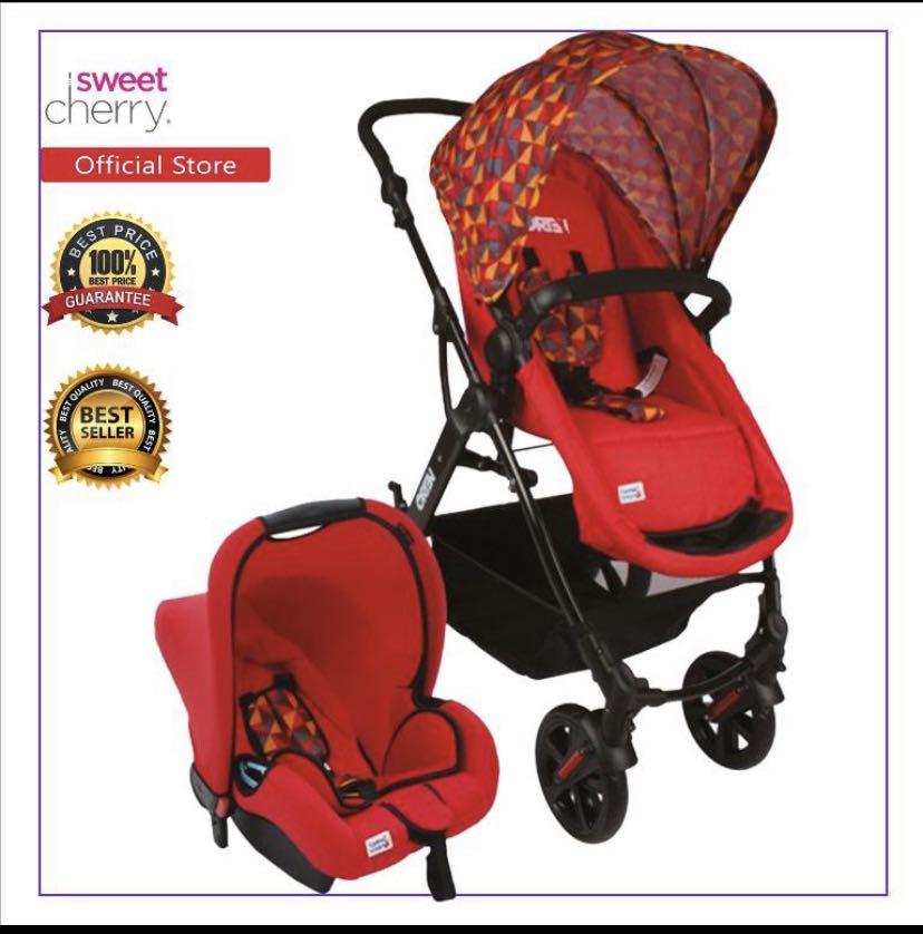 Baby Stroller Sweet Cherry Vetro Red
