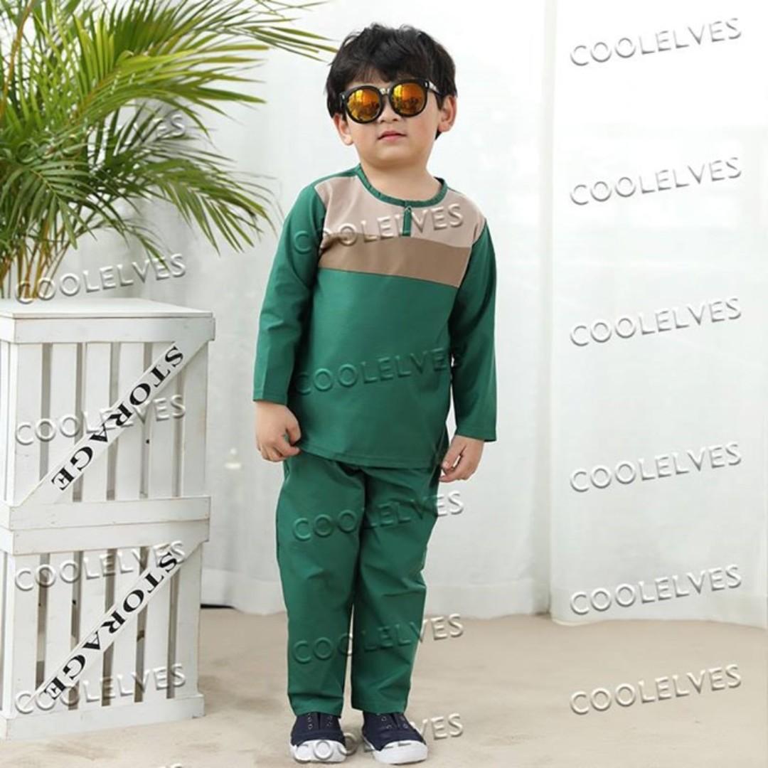 Baju Kurta Budak Lelaki Babies Kids Boys Apparel 1 To 3 Years On Carousell