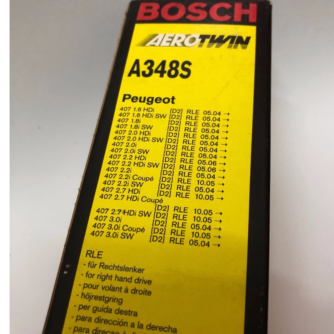 Bosch Aerotwin A348s Wiper Blades For Peugeot 407 D2 Aksesori