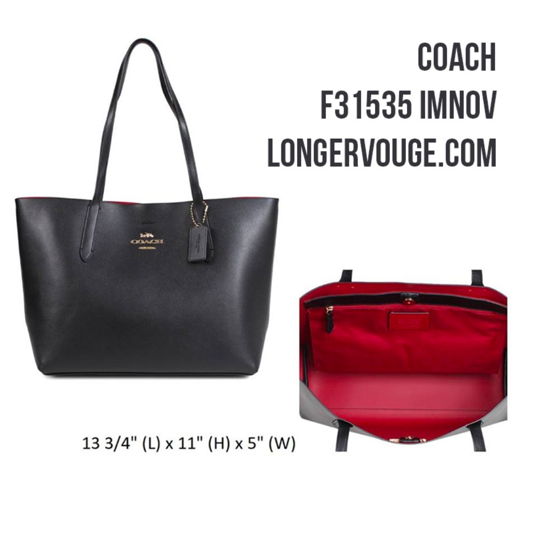 Coach f31535 leather avenue tote clearance