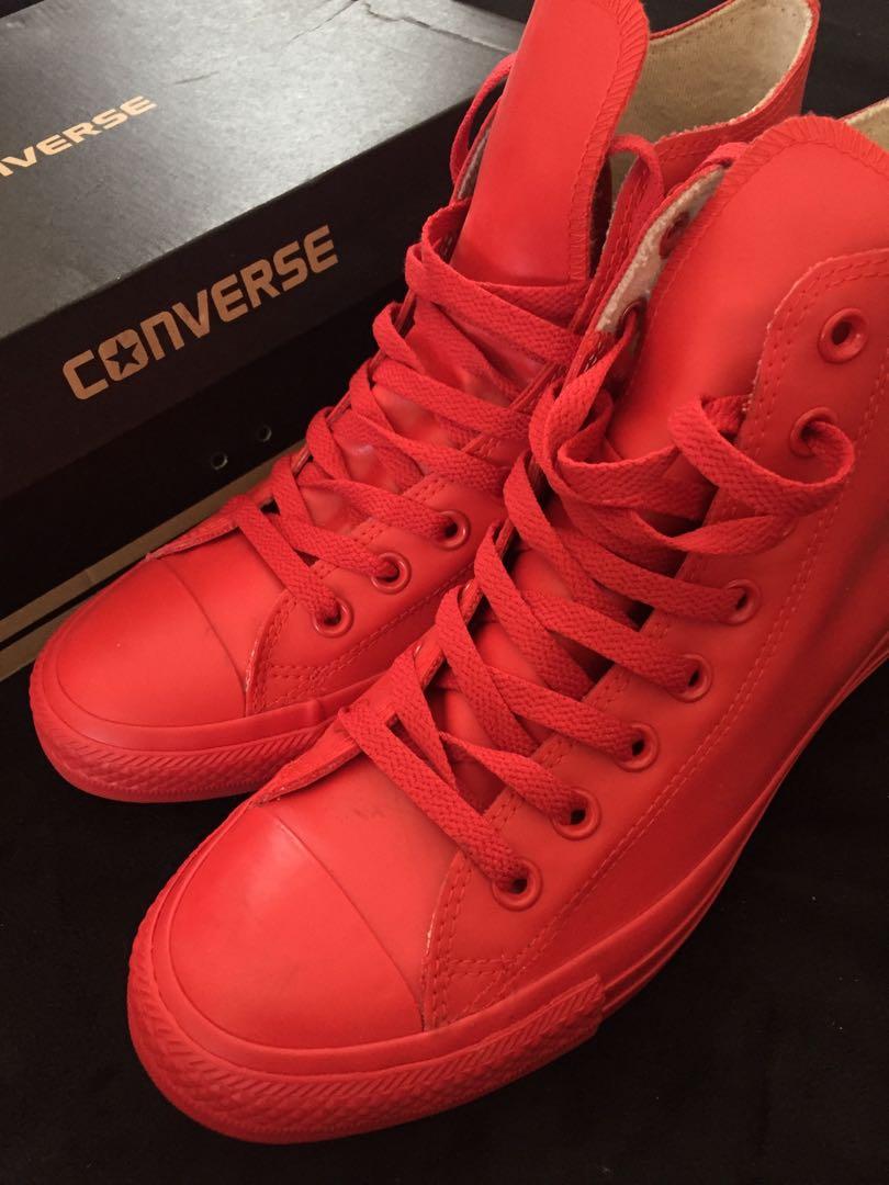 Converse red rubber new arrivals