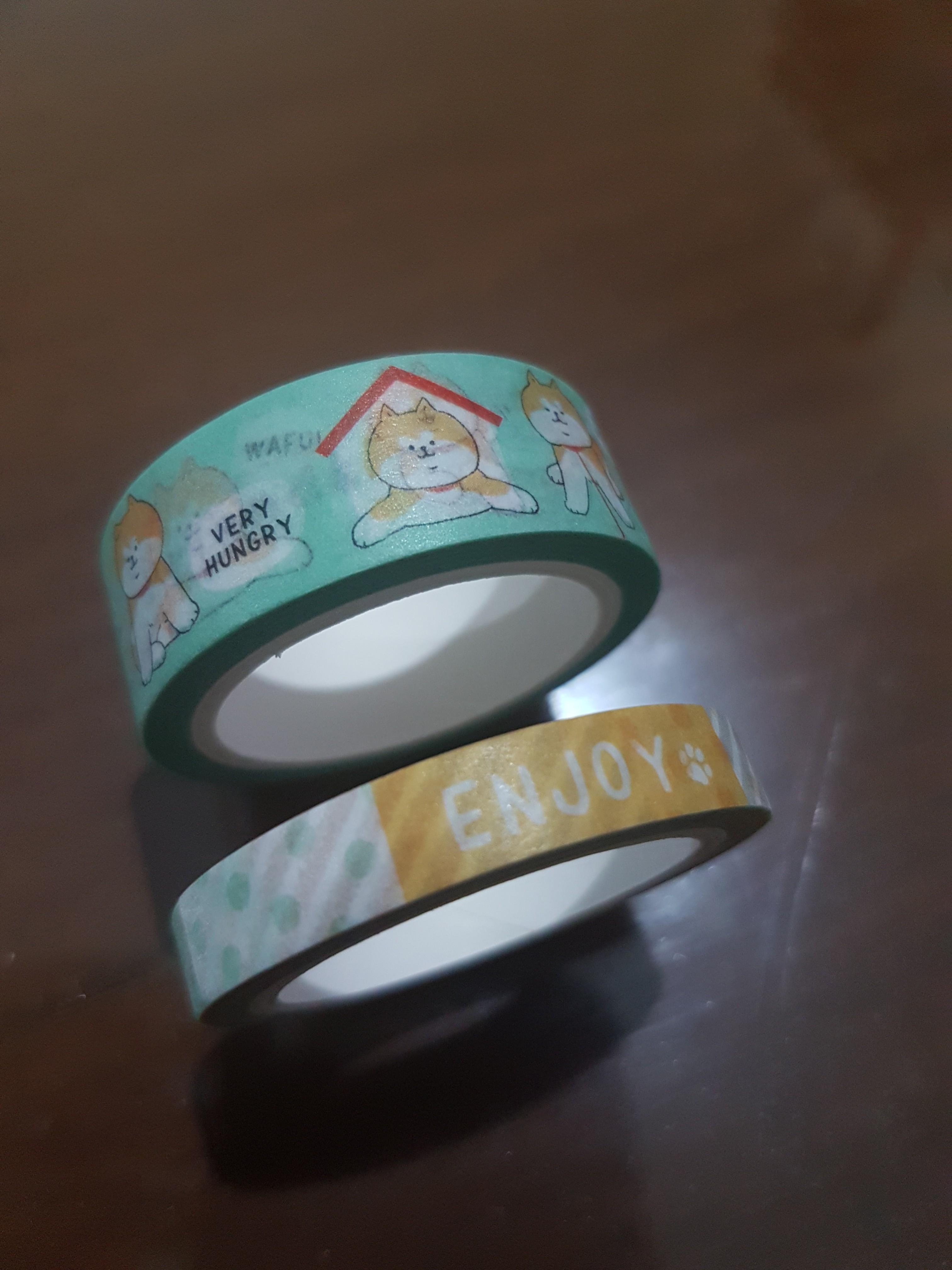 Dog washi tape set (Category: Craft Supplies & Tools) located in Manila. Submitted by twishaishere (Listing ID 229556856, Image 1). Description: Brand new 6 meters each 100php for both already #washitape #washi #cats #cute #crafts #planner #buysellswapmanila #manilabuysellswap #gift #giftidea #carou300 #caroujune.