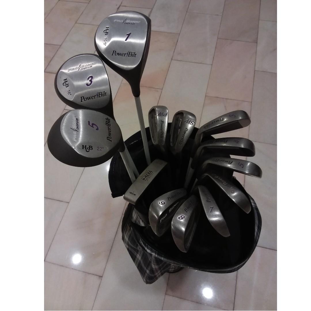 Female Golf Club Set & Bag Powerbilt Pro Sonic, Sports Equipment