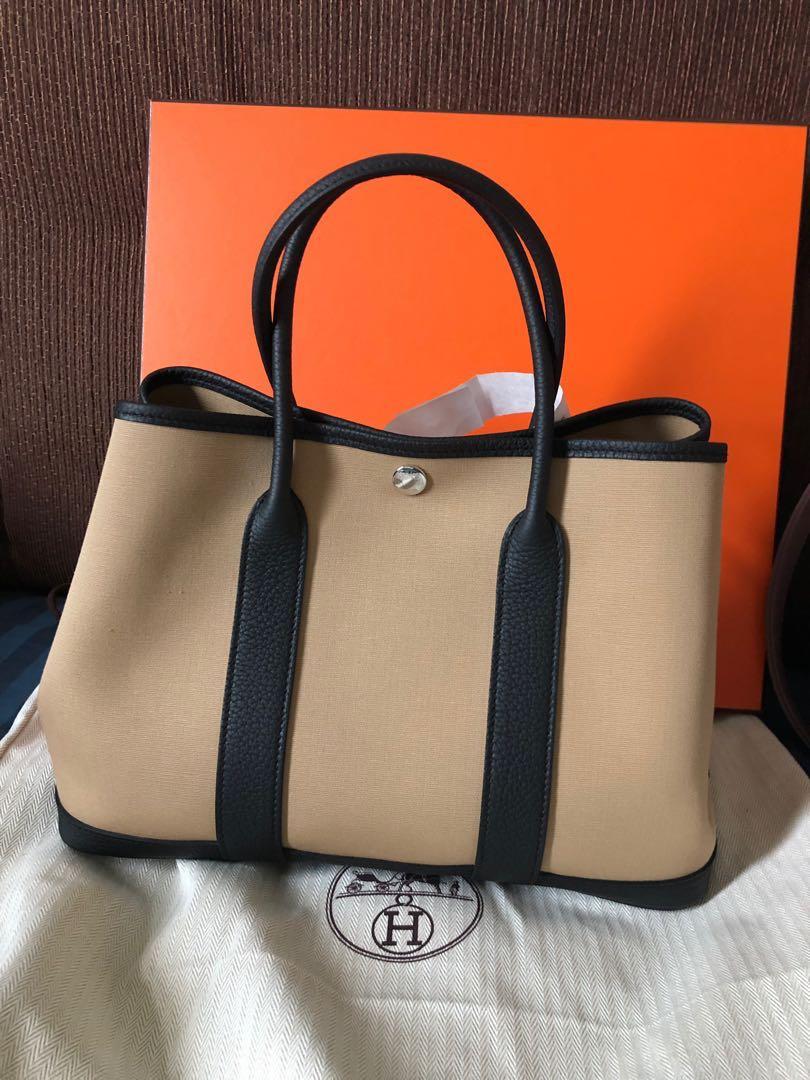 🔥RESERVED🔥 Hermes Garden Party 30 Etoupe, Luxury, Bags & Wallets on  Carousell