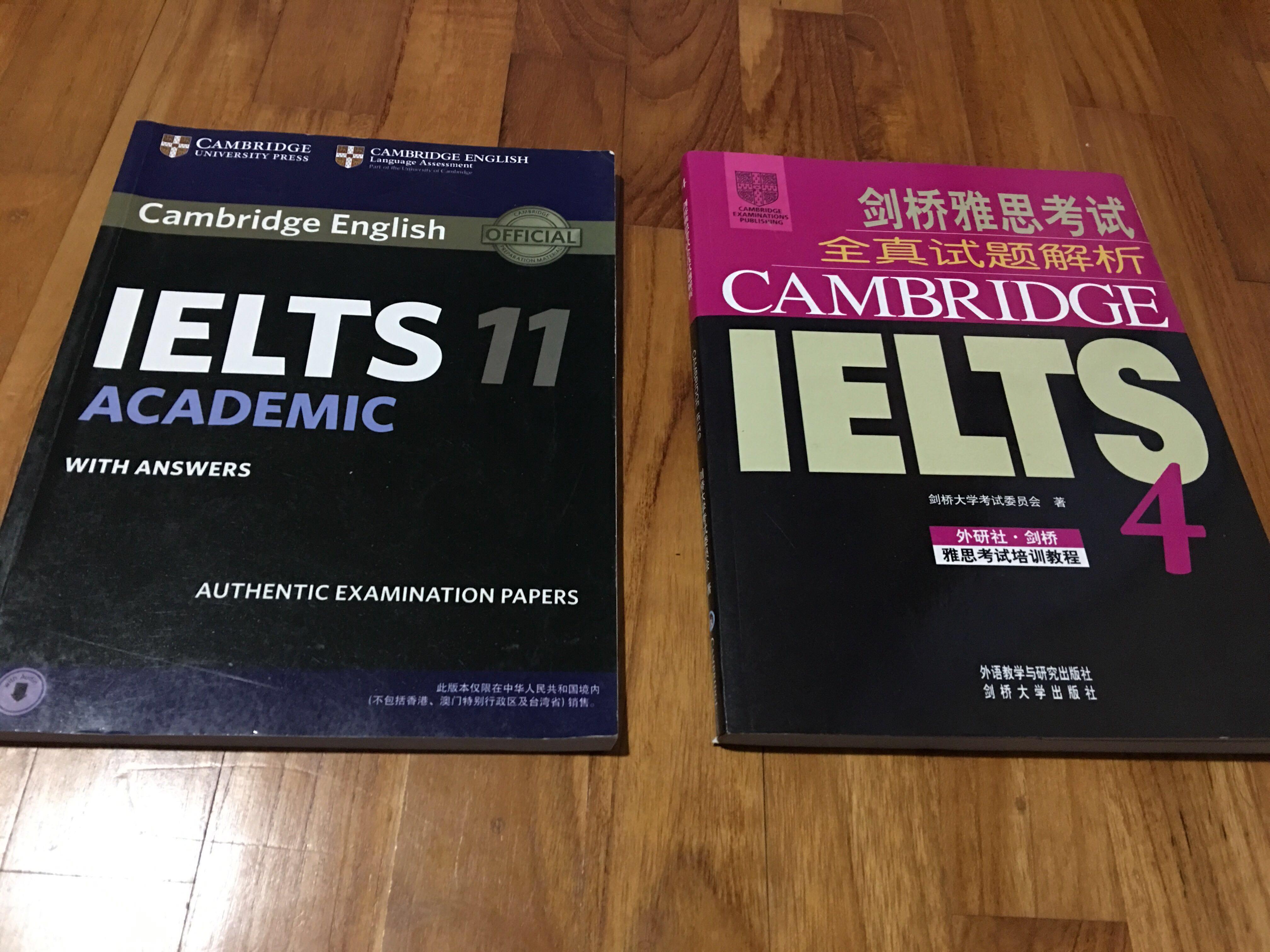 IELTS Academic 11 with free book 4 (British council), Books