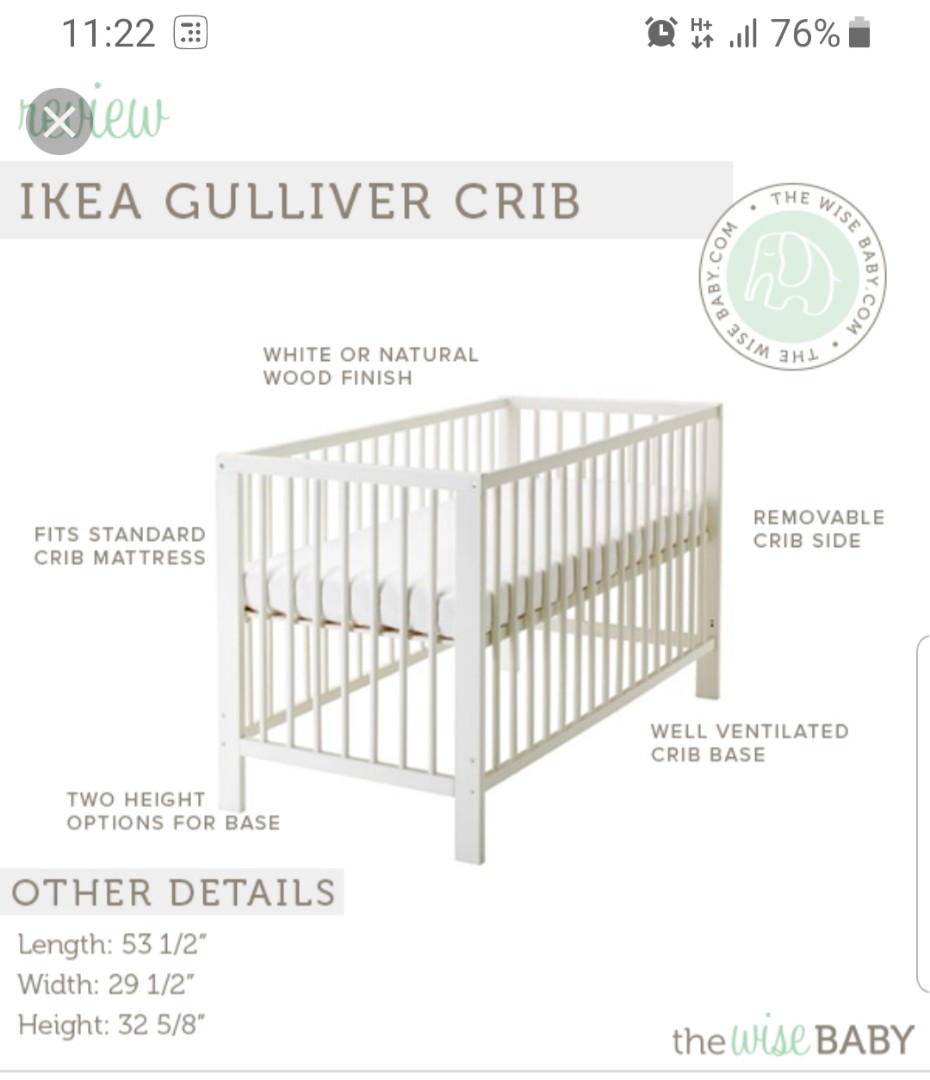 Ikea Baby Cot Babies Kids Cots Cribs On Carousell