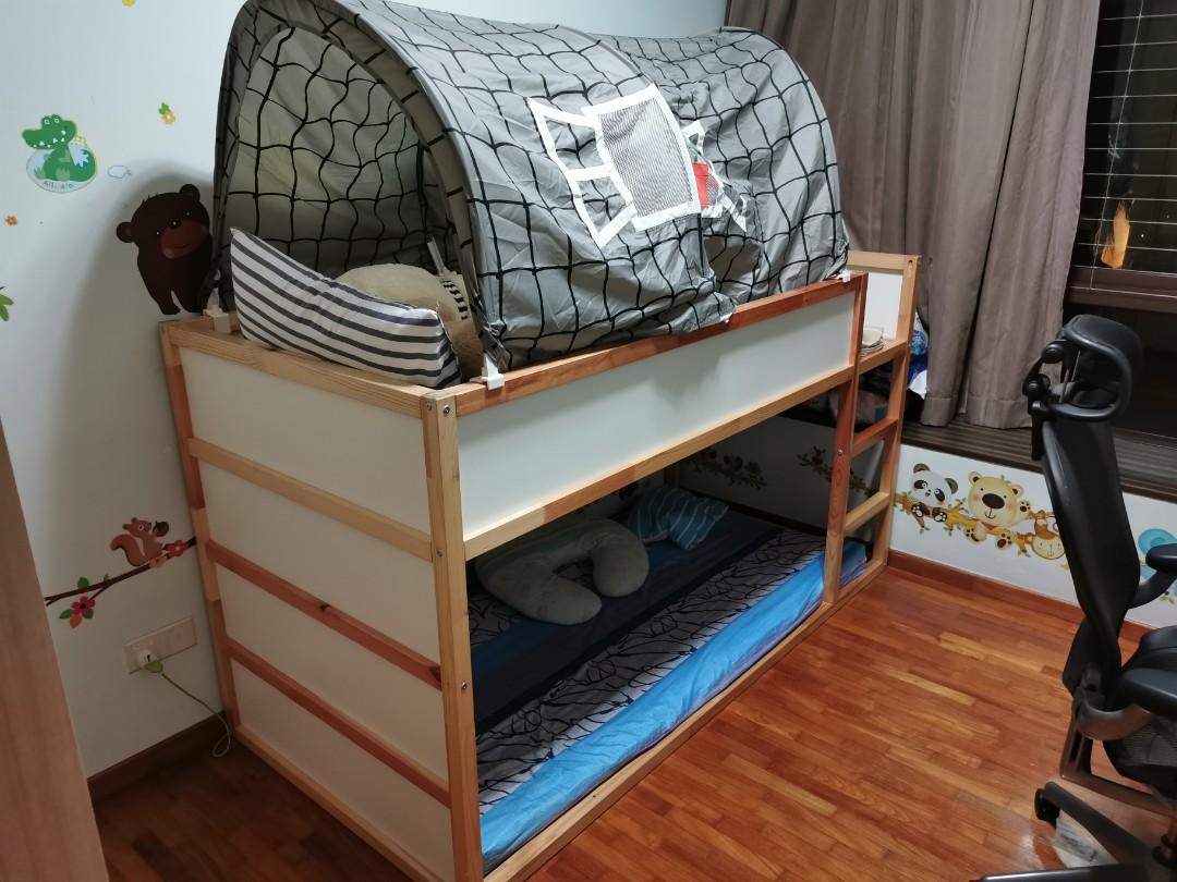 Ikea Kura Bed Frame With Canopy Children S Double Bunk