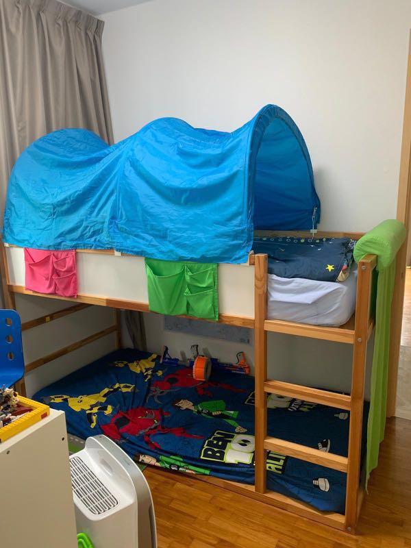 Ikea Kura reversable bed, Furniture & Home Living, Furniture, Bed