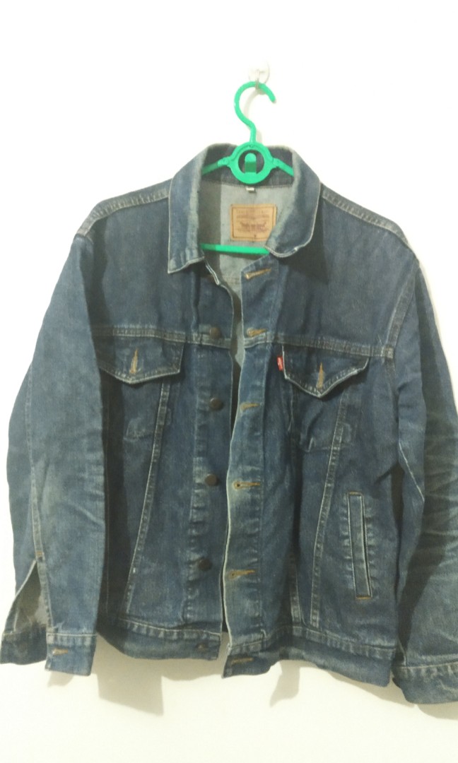 Jaket Jeans Levis Fesyen Pria Pakaian Baju Luaran Di Carousell