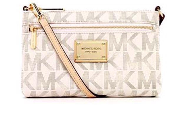 michael kors white wristlet