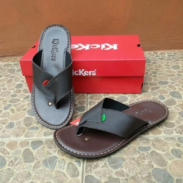 Sandal kulit sales kickers