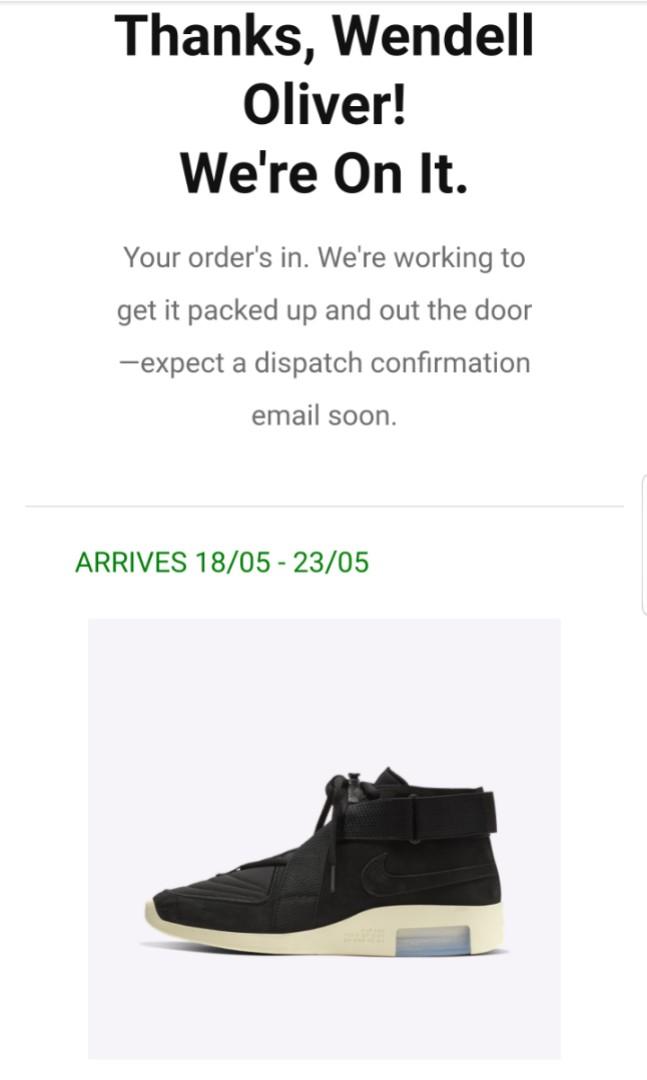 Nike Fear of god Raid Men s Fashion Footwear Sneakers on Carousell