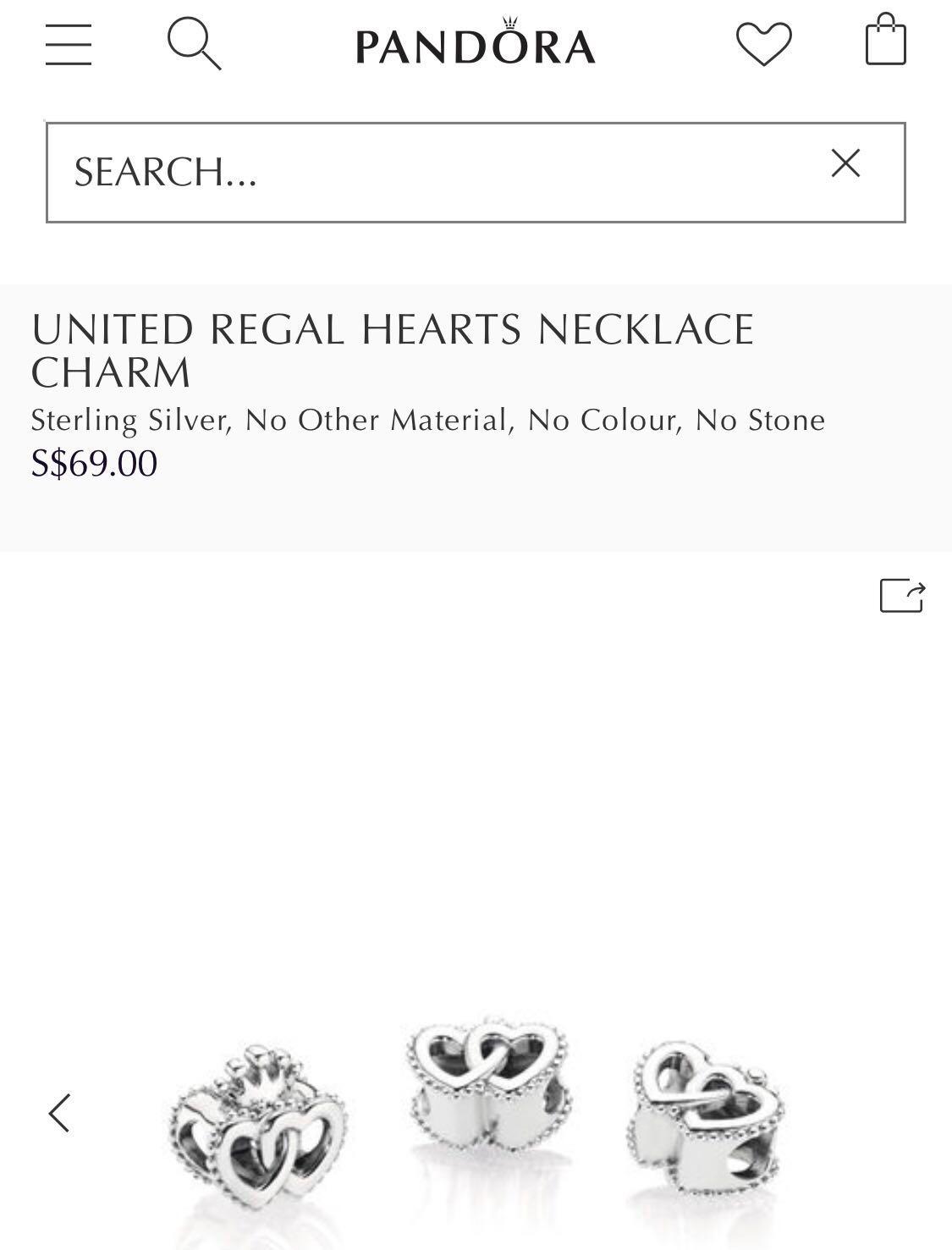 United regal deals hearts charm