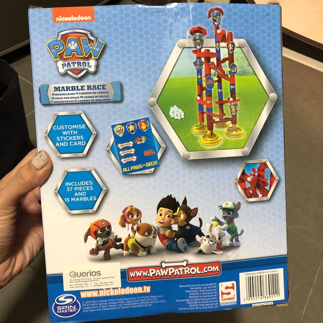 Paw patrol marble race sales