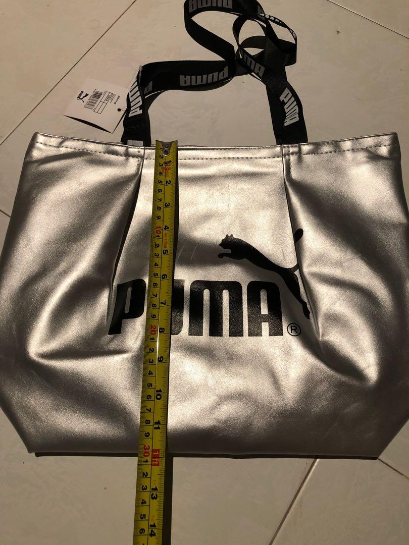 Puma silver 2025 tote bag