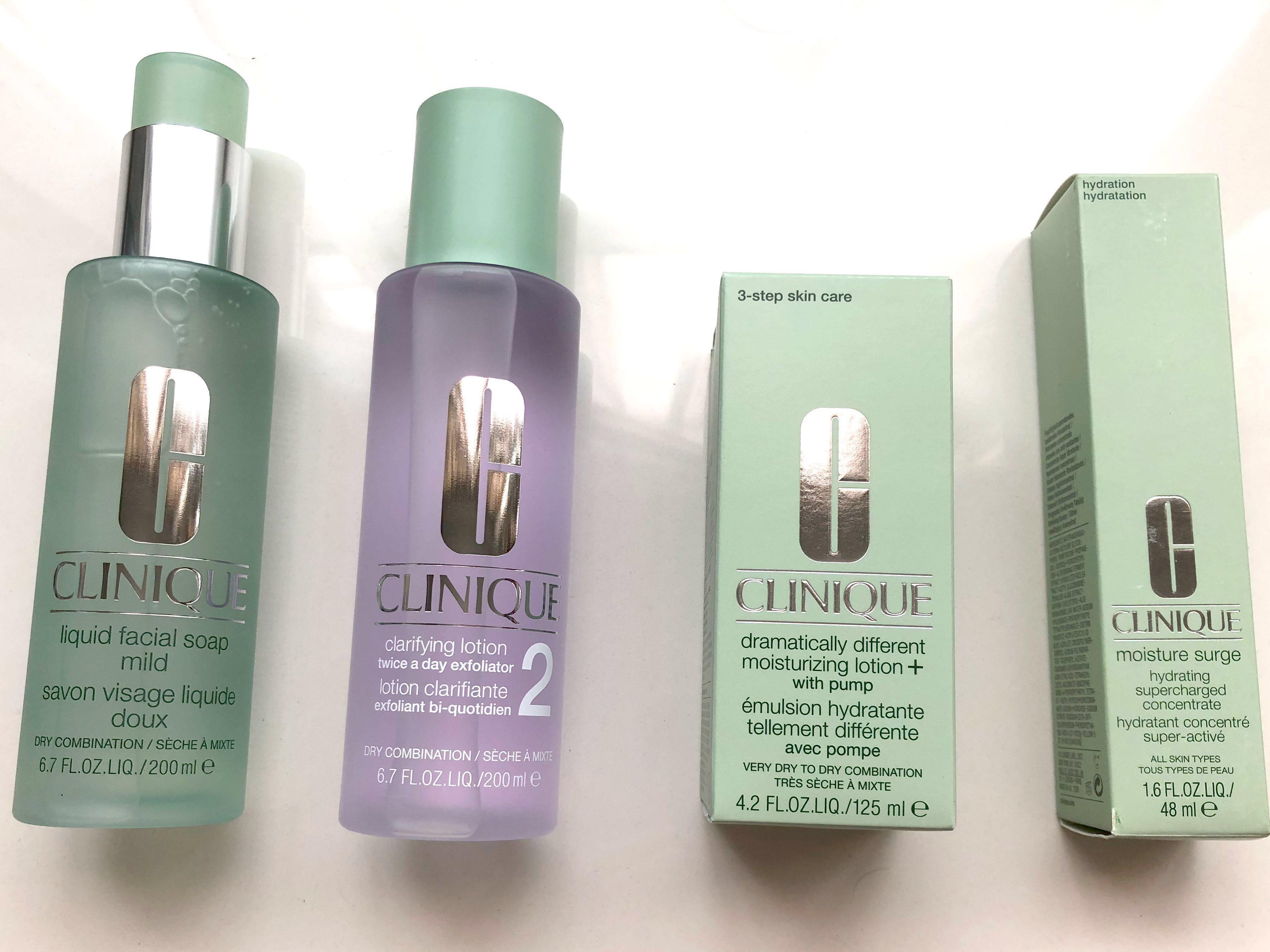 clinique skin care types