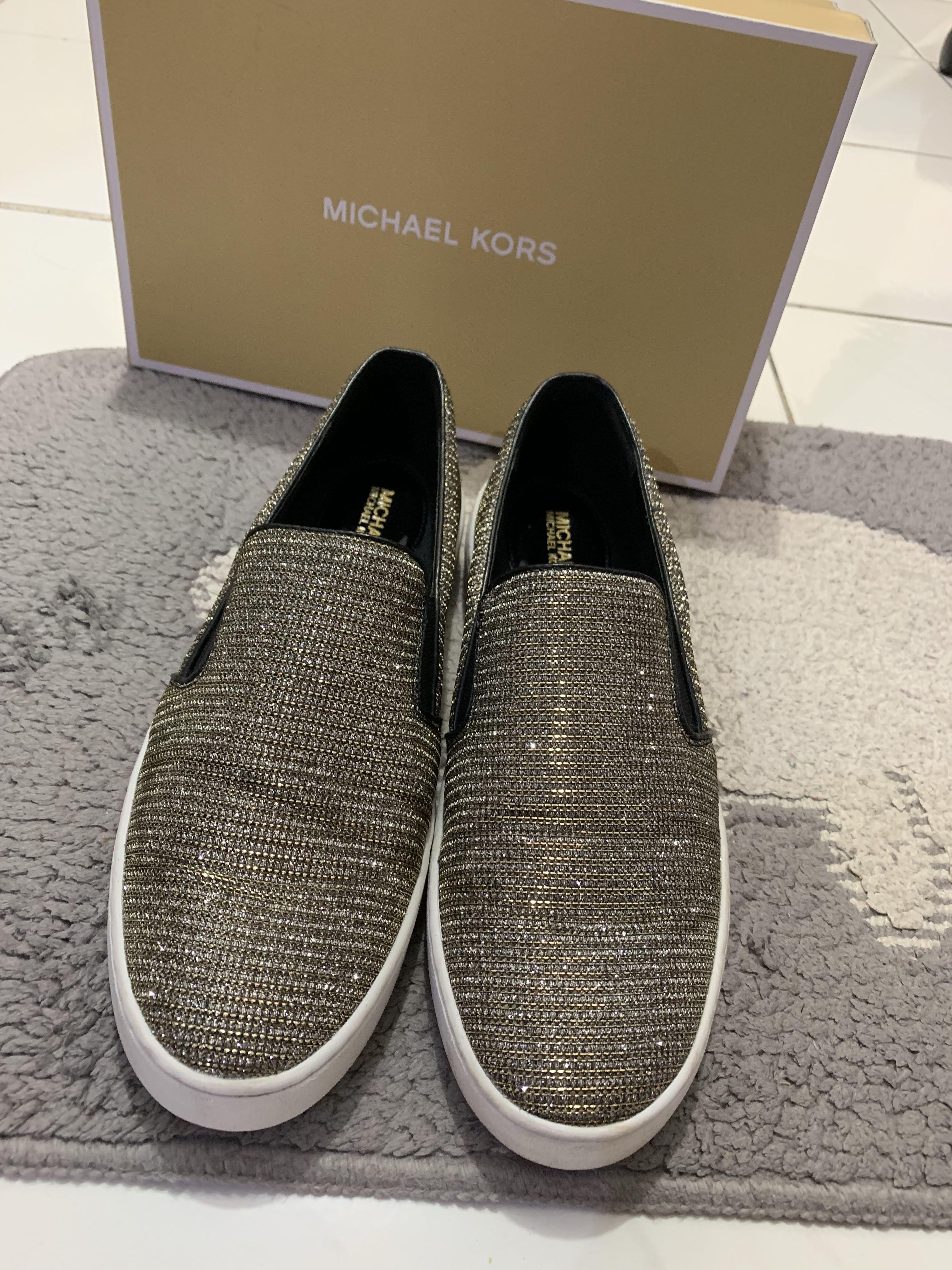 Sepatu Michael Kors Wanita Original Blink Glitter Fesyen Wanita Sepatu Di Carousell