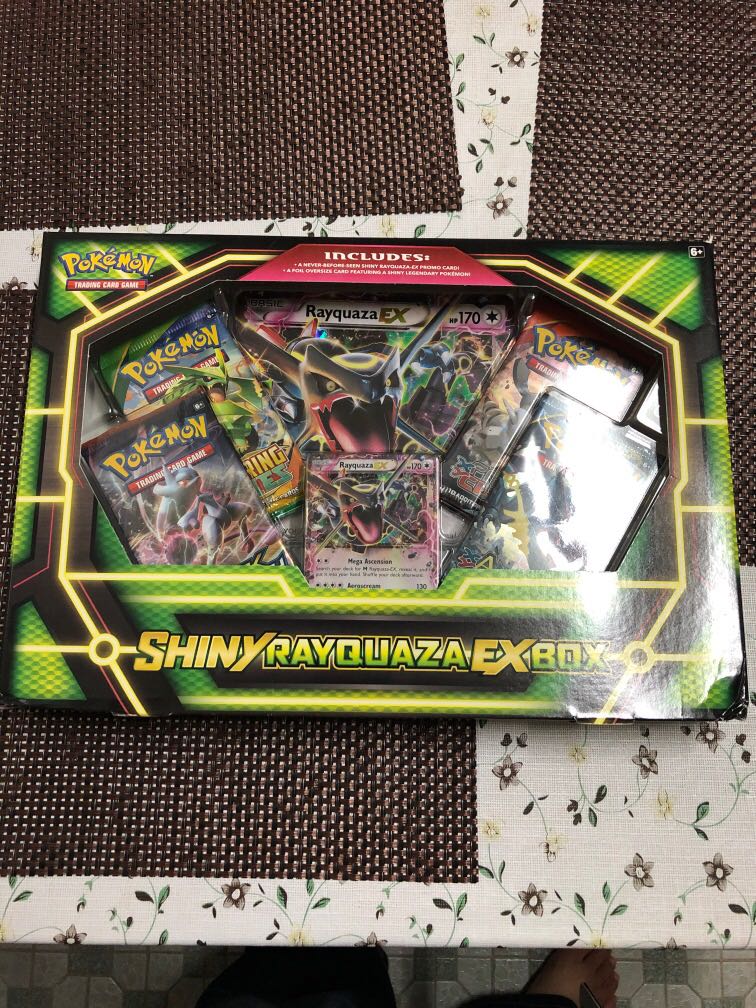 Pokemon Shiny Rayquaza EX Box