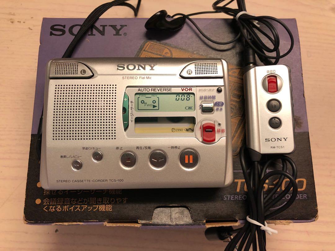 Sony Walkman cassette corder TCS-100 made in Japan懷舊錄音帶錄音機