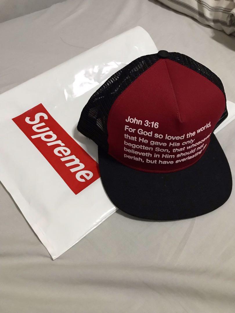 Supreme john 3 16 hat outlet
