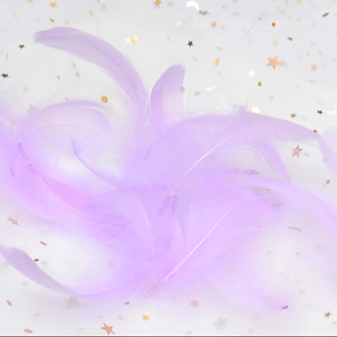 Synthetic Goose Feathers Purple Instagram Photography Background