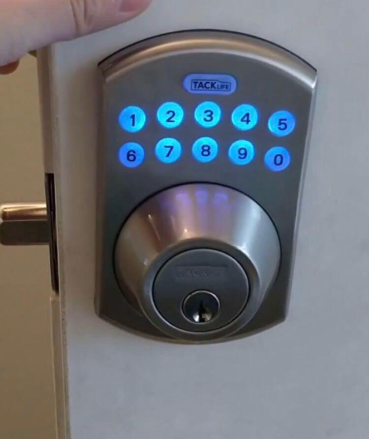 Tacklife Electronic Keypad Deadbolt Lock, Furniture & Home Living