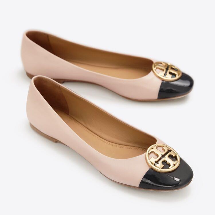 Tory burch CHELSEA CAP TOE BALLET FLAT Fesyen Wanita Sepatu di