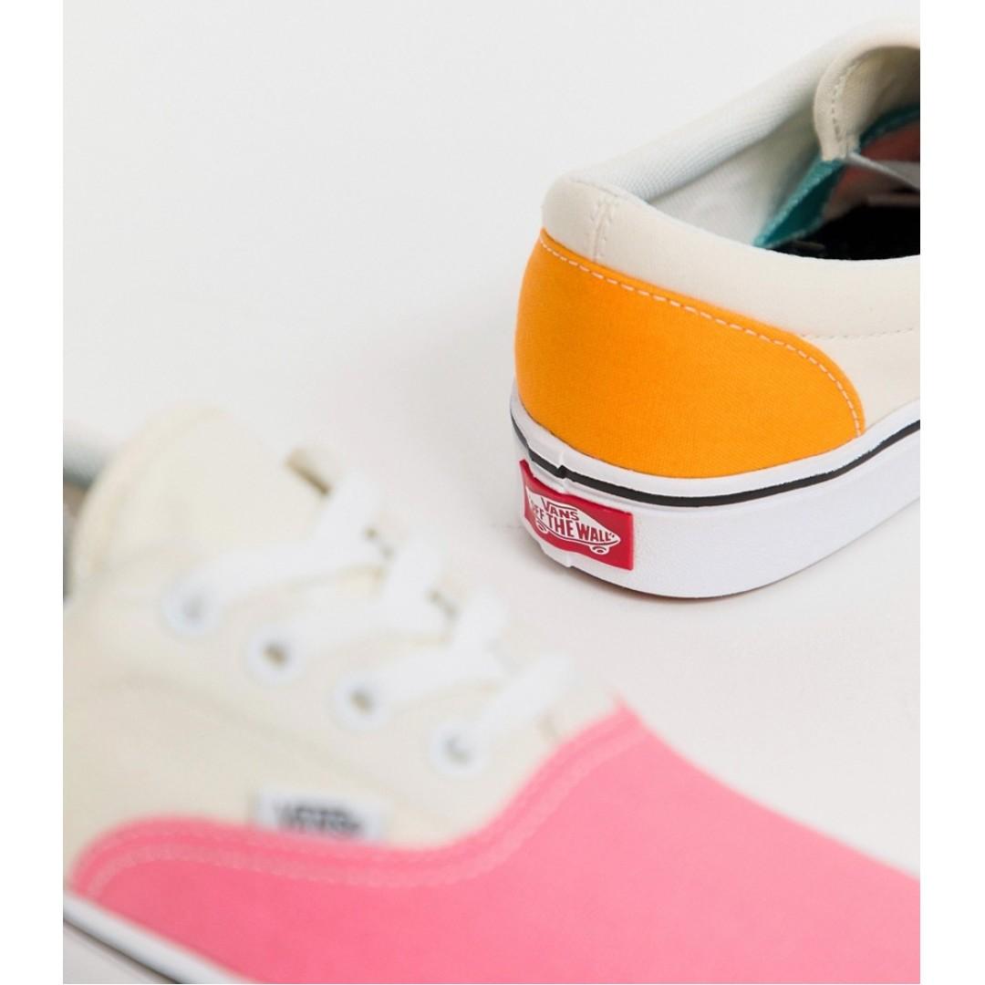 vans era colour block trainers