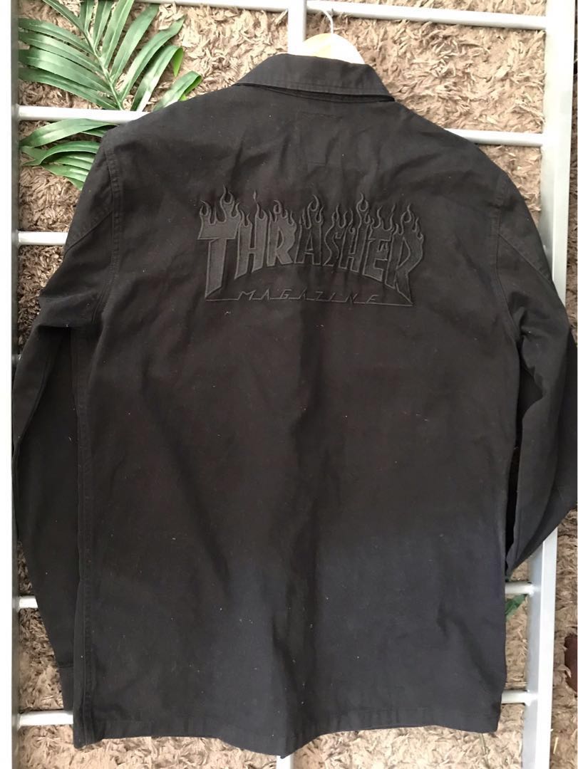 vans x thrasher m65 black jacket