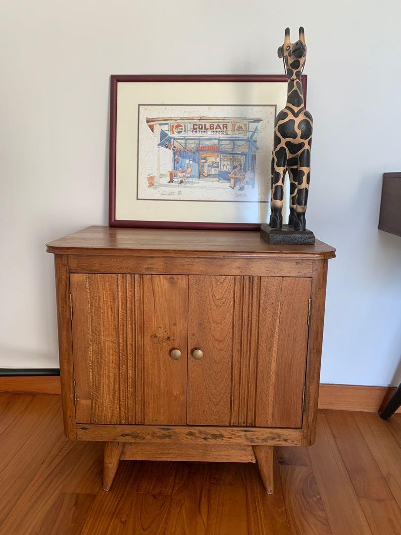 Vintage Refurbished Tv Cabinet Side Cabinet Furniture Shelves