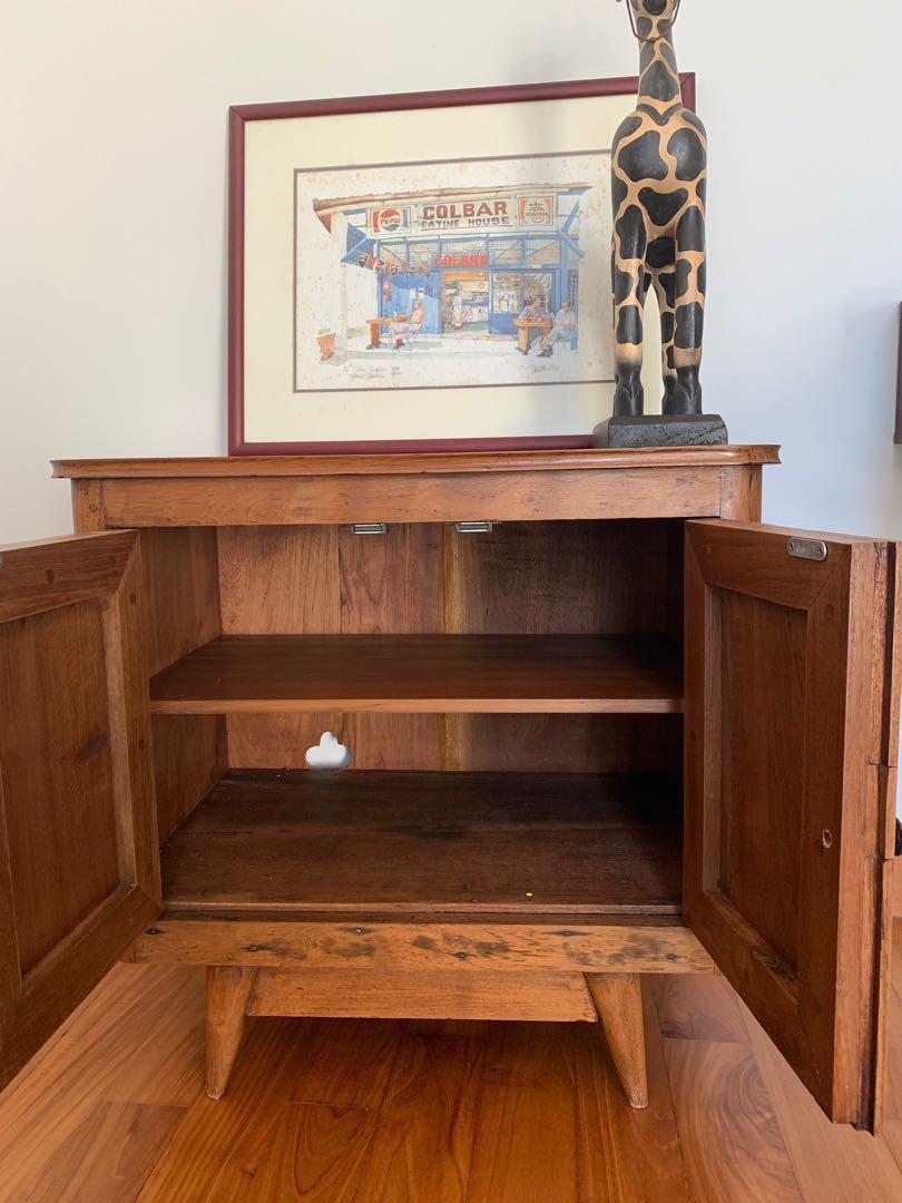 Vintage Refurbished Tv Cabinet Side Cabinet Furniture Home Living Furniture Shelves Cabinets Racks On Carousell