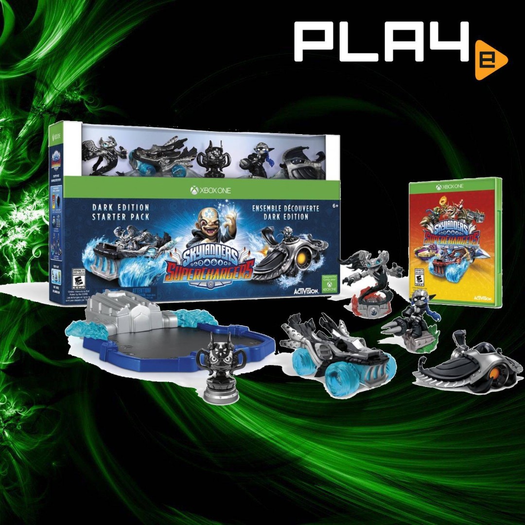 Xbox One Skylanders Superchargers Dark Edition Starter Pack Brand New Toys Games Video Gaming Video Games On Carousell Fly, drive and dive through skylands with 3. carousell